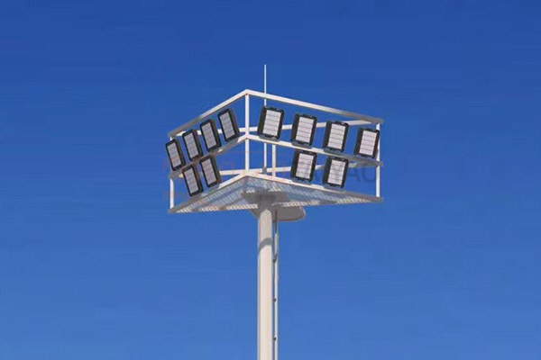 What is the structural composition of high-pole lights?